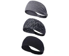 Workout Headbands for Women Men Sweatband Yoga Sweat Bands Elastic Wide Headbands for Sports Fitness Exercise Tennis Running Gym Dance Athletic