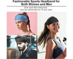 Workout Headbands for Women Men Sweatband Yoga Sweat Bands Elastic Wide Headbands for Sports Fitness Exercise Tennis Running Gym Dance Athletic