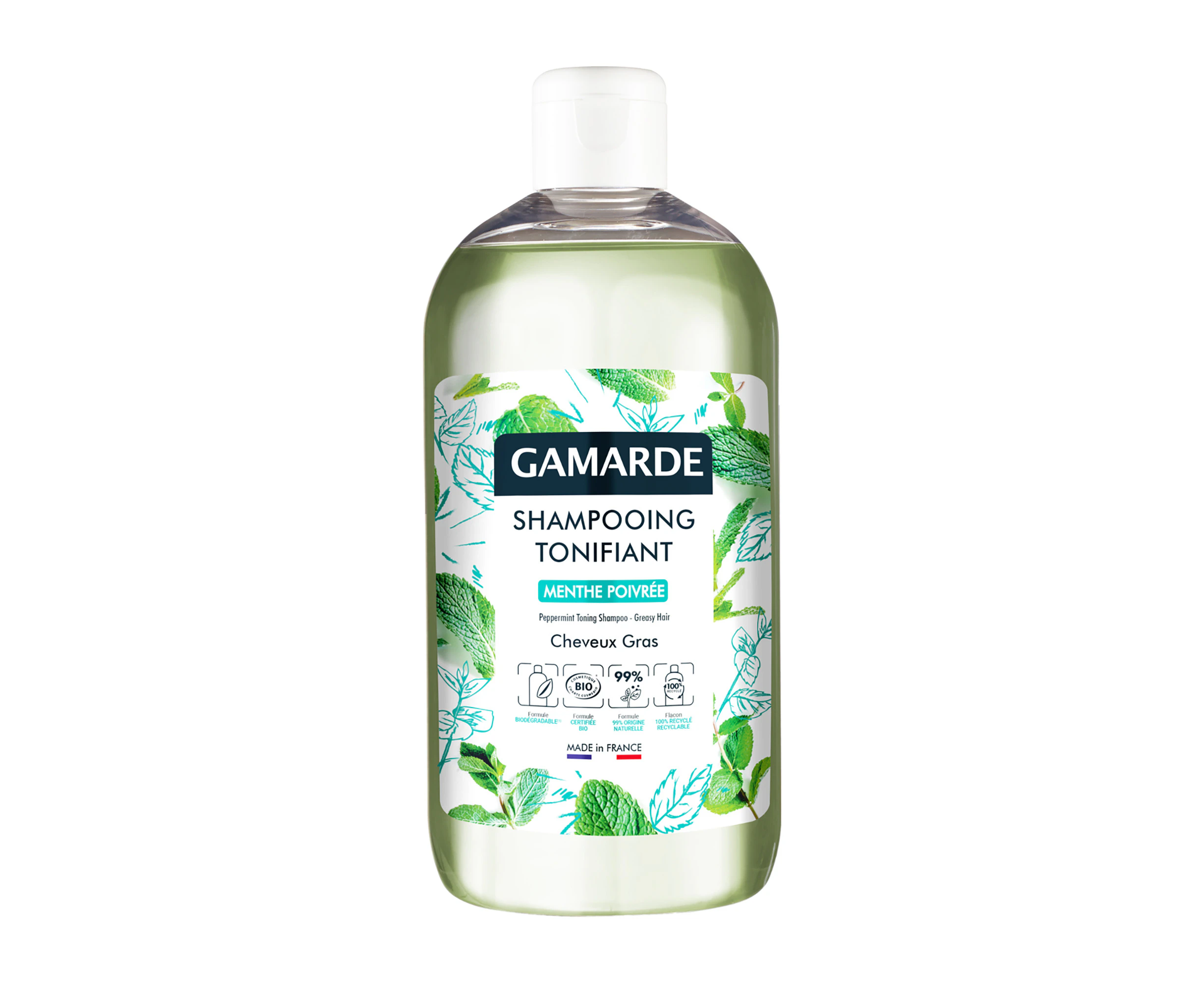 Perppermint Toning Shampoo - Greasy Hair by Gamarde for Unisex - 16.9 oz Shampoo