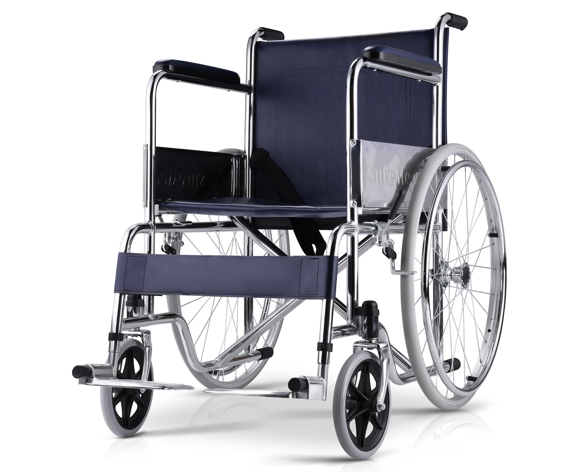 Altus Manual Wheelchair Self Propelled Portable Folding Chrome Frame 809A