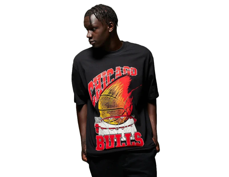 New Era Tee Chicago Bulls Oversize Net