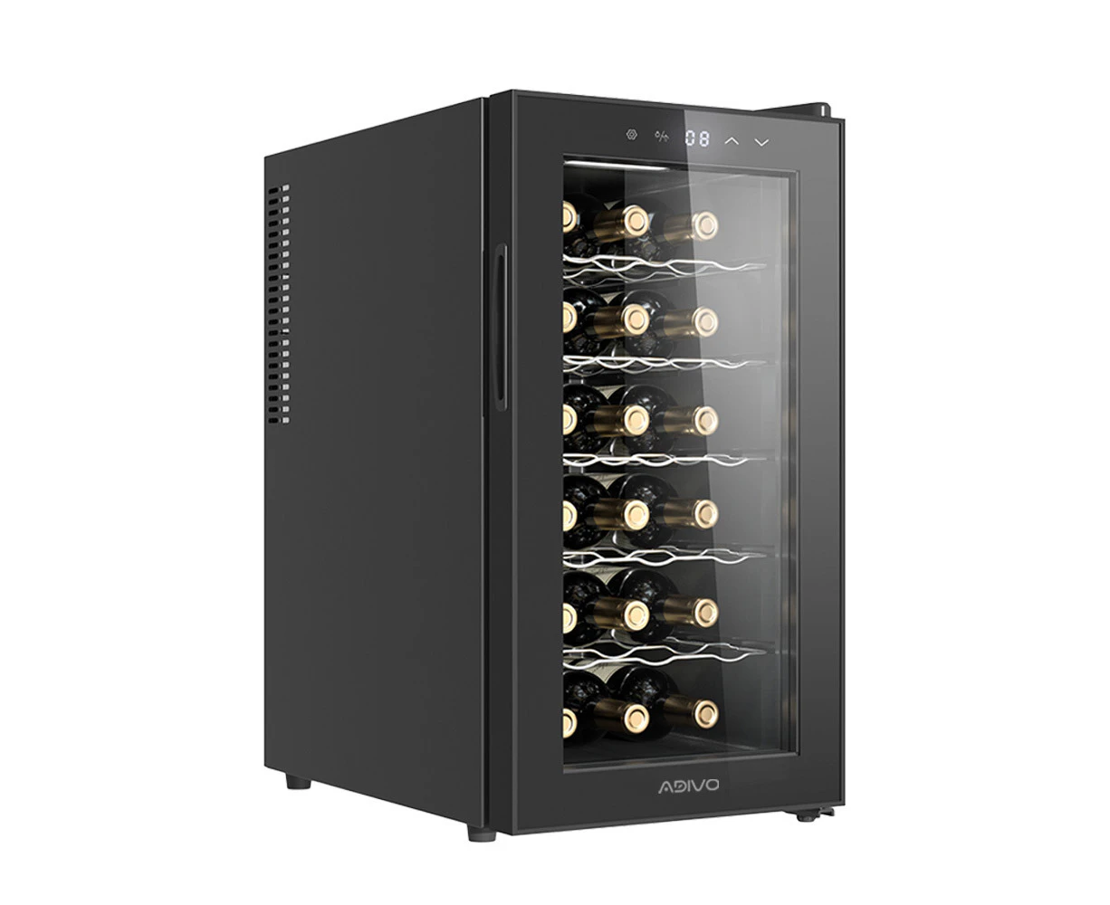 ADIVO Wine Cooler Fridge Compressor Cellar Chiller Temperature Control 18 Bottles