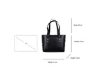 Katya Komarova Leather Tote Bag - Black/Black