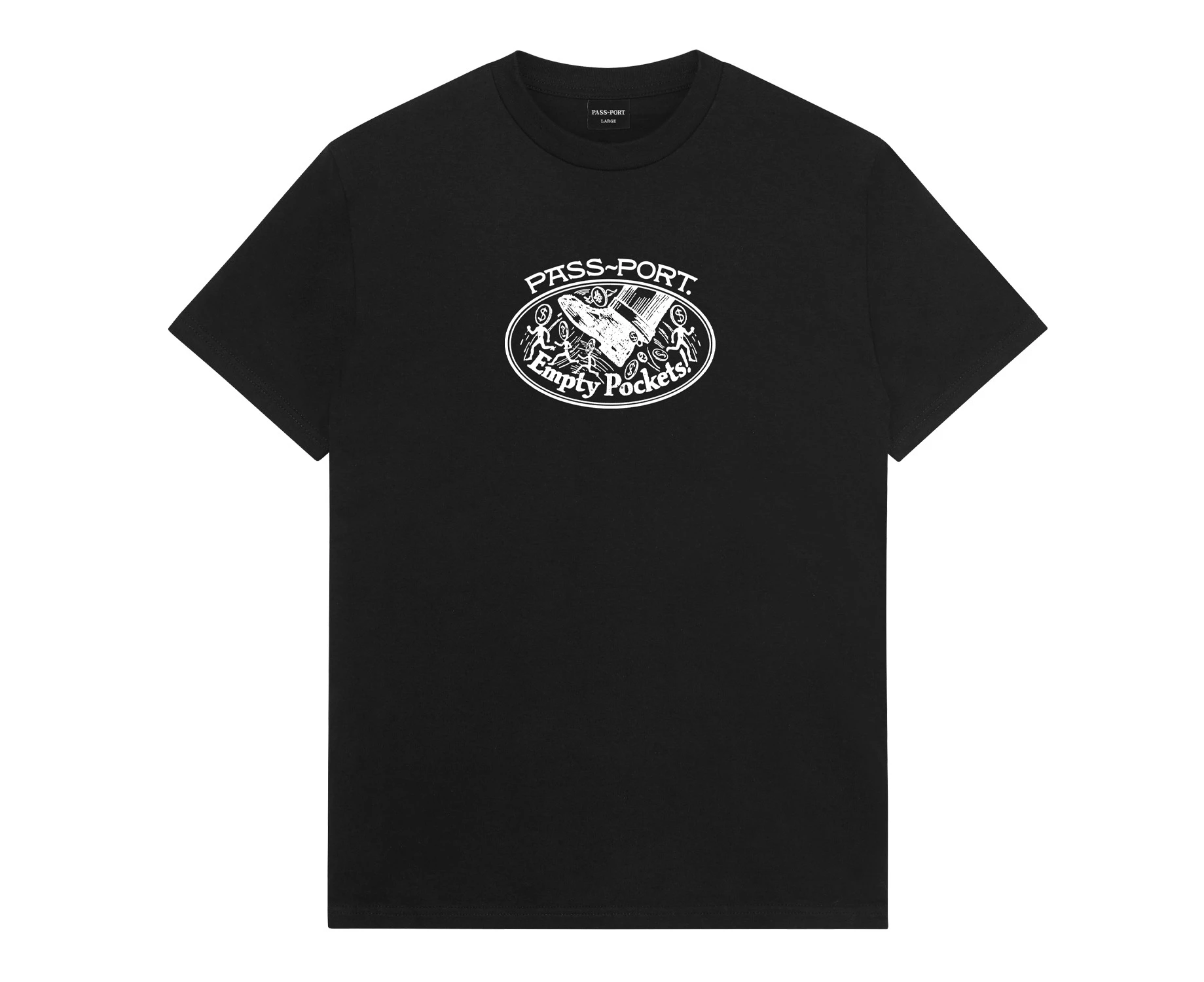 Passport Tee Empty Pockets Black