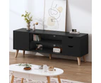 ALFORDSON Entertainment Unit TV Stand Storage 120cm Black