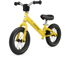 Toddler Balance Bike Kids No Pedal Training Bicycle Indoor Outdoor Push Bike w/Rubber Tires Yellow