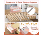 Adjustable Baby Bassinet Co-Sleeper Portable Bedside Sleeper w/Storage Bag Travel Crib Pink