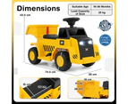 Kids Electric Dump Truck Ride on Toys w/Adjustable Dump Bed Children Construction Vehicle