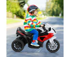 6V Kids Electric Motorcycle Licensed BMW Battery Powered Motor Bike w/Training Wheels Children Ride on Toys Red