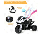 6V Kids Electric Motorcycle Licensed BMW Battery Powered Motor Bike w/Training Wheels Children Ride on Toys Black