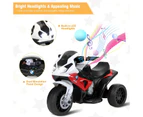 6V Kids Electric Motorcycle Licensed BMW Battery Powered Motor Bike w/Training Wheels Children Ride on Toys Red