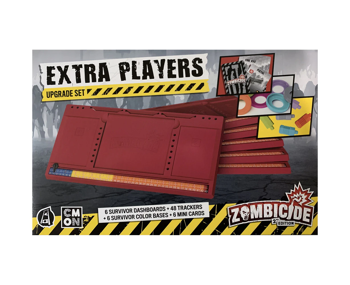 Zombicide Extra Players Upgrade Set 2nd Edition Trackers/Cards Tabletop Gaming