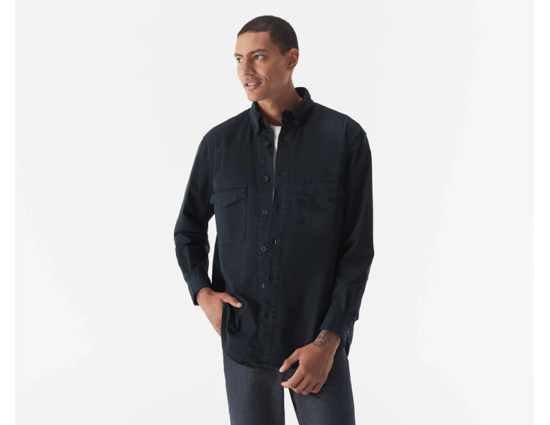 Tommy Hilfiger Men's Premium Garment Dyed Overshirt - Desert Sky