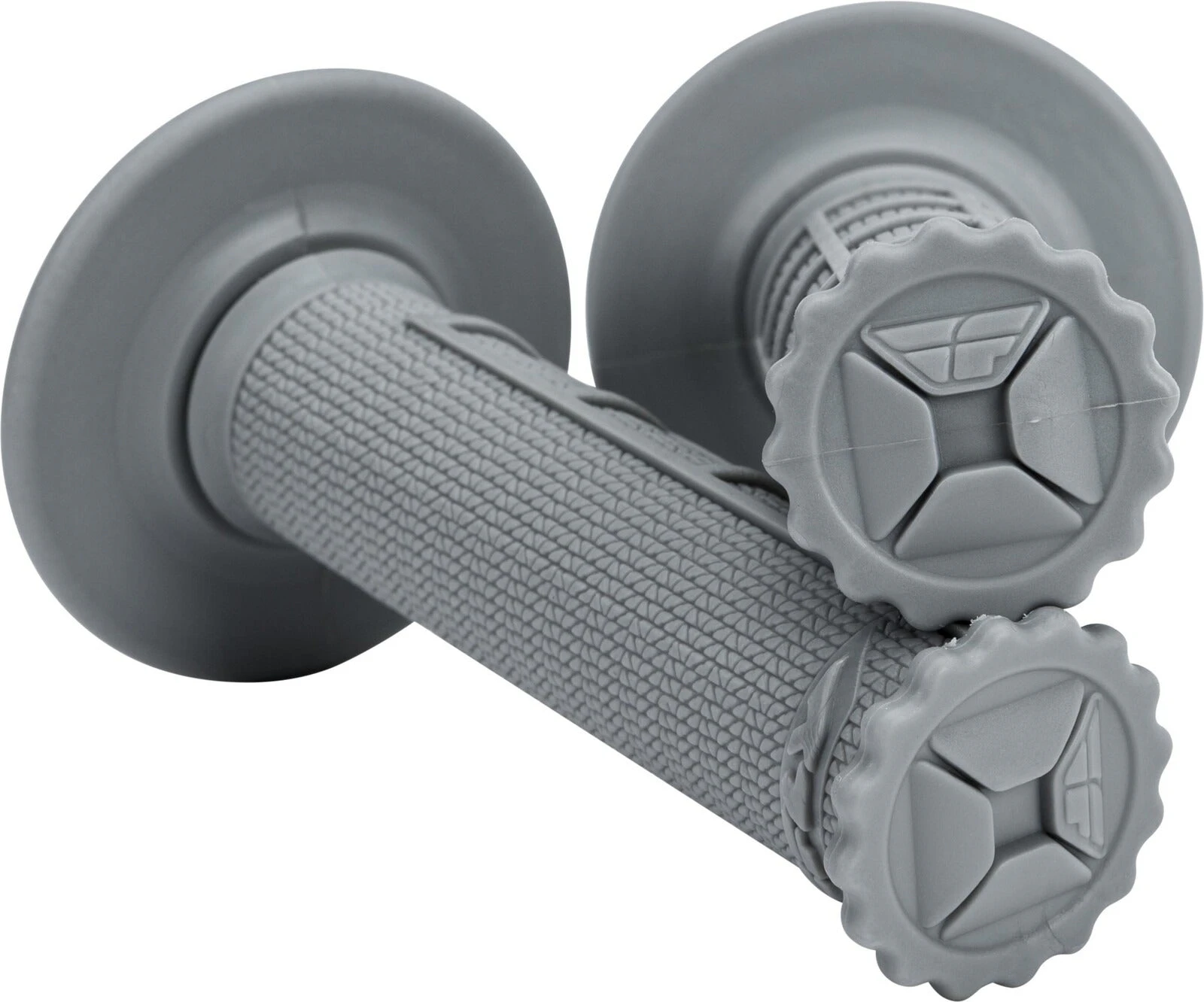 Fly Racing Control Half Waffle Motorcycle Grips - Grey