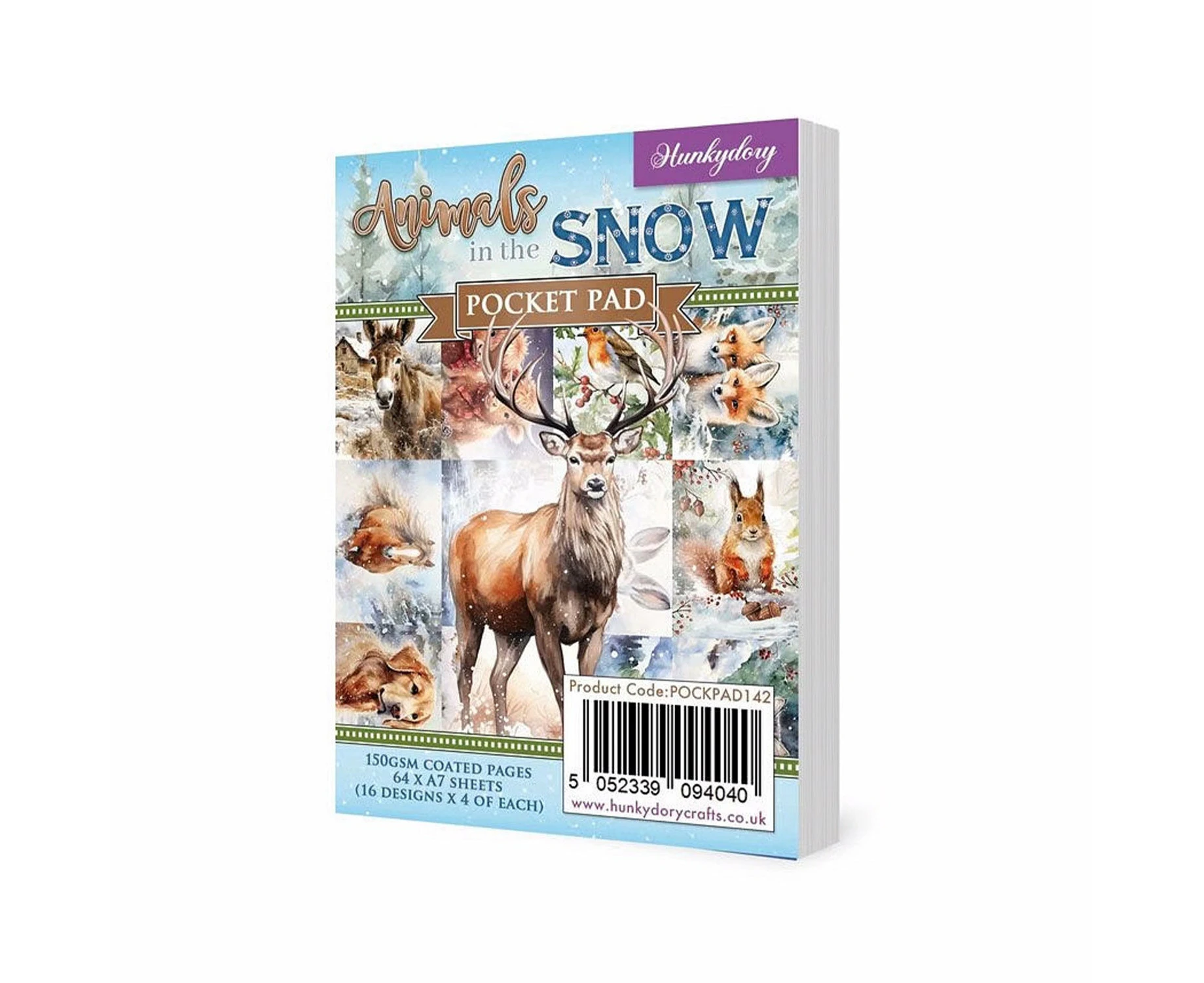 Hunkydory Christmas Pocket Pad - Animals in the Snow