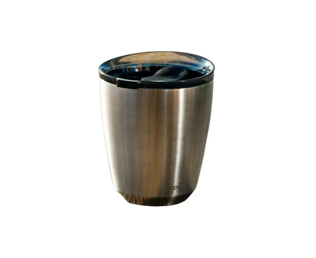 Huskee Cup | Steel Cup & Lid 8oz Brushed Steel