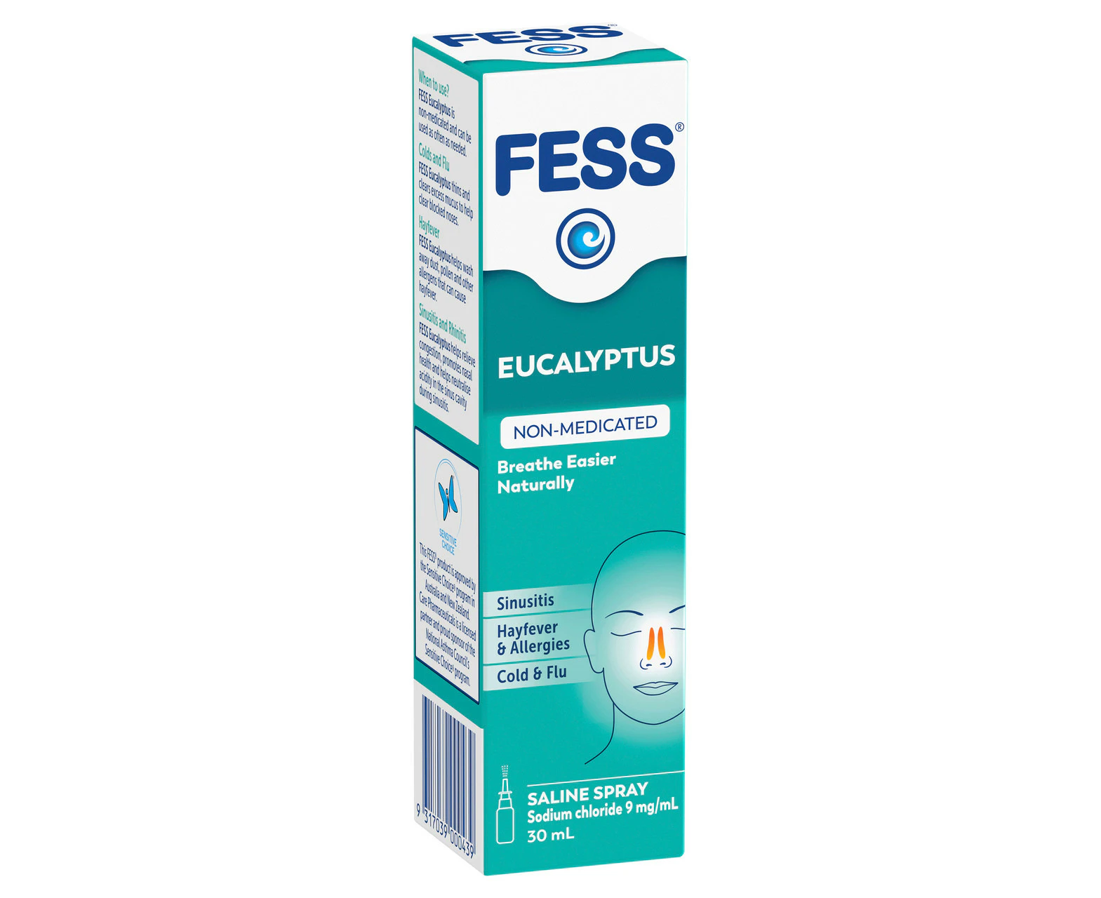 FESS Nasal Saline Spray Eucalyptus 30mL