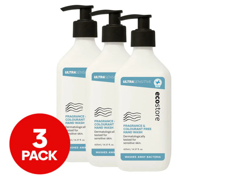 3 x Ecostore Ultra Sensitive Hand Wash 425mL