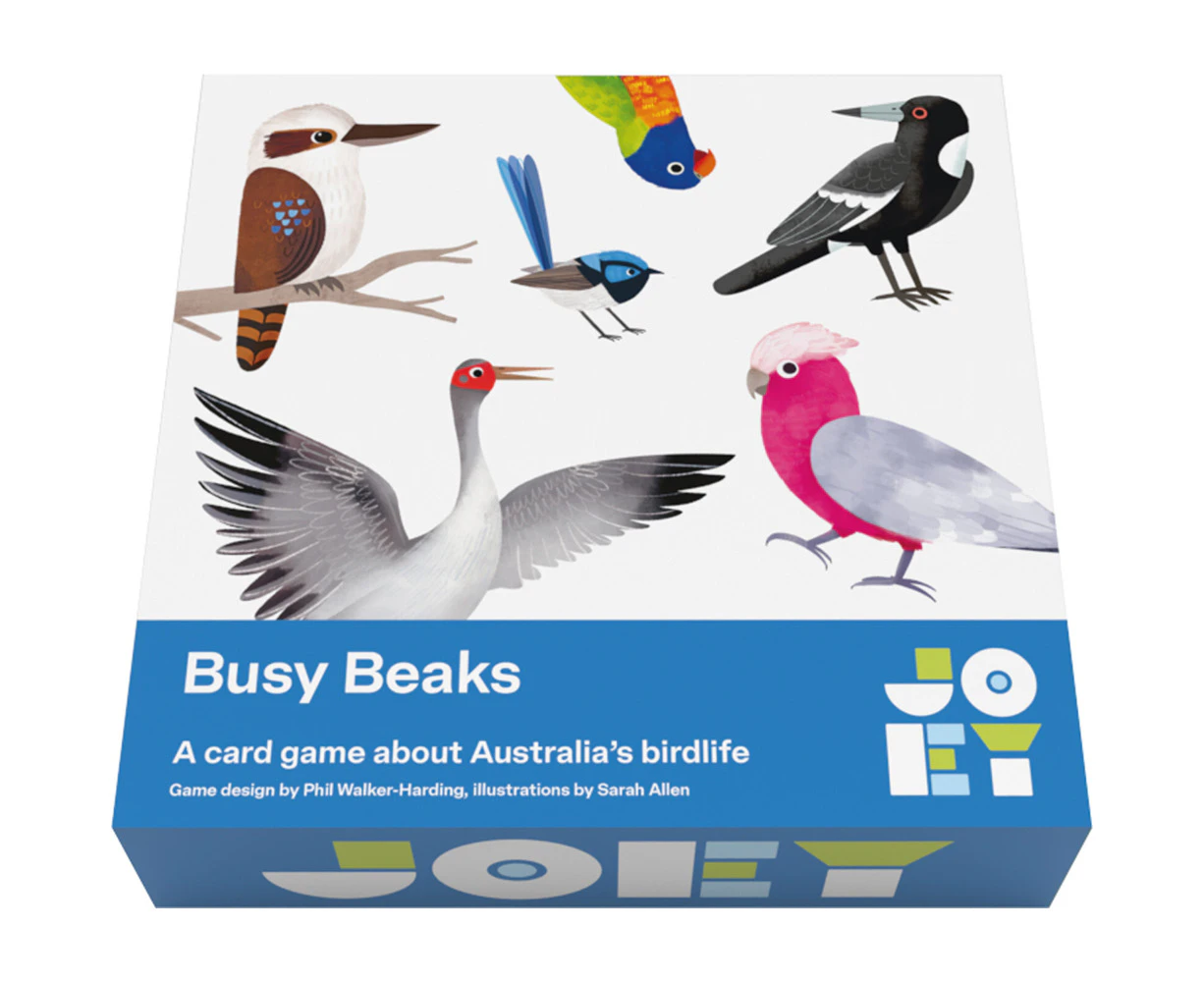 Joey Games Busy Beaks Bird Card Game w/ Storage Sleeves 2-4 Players Set 8y+