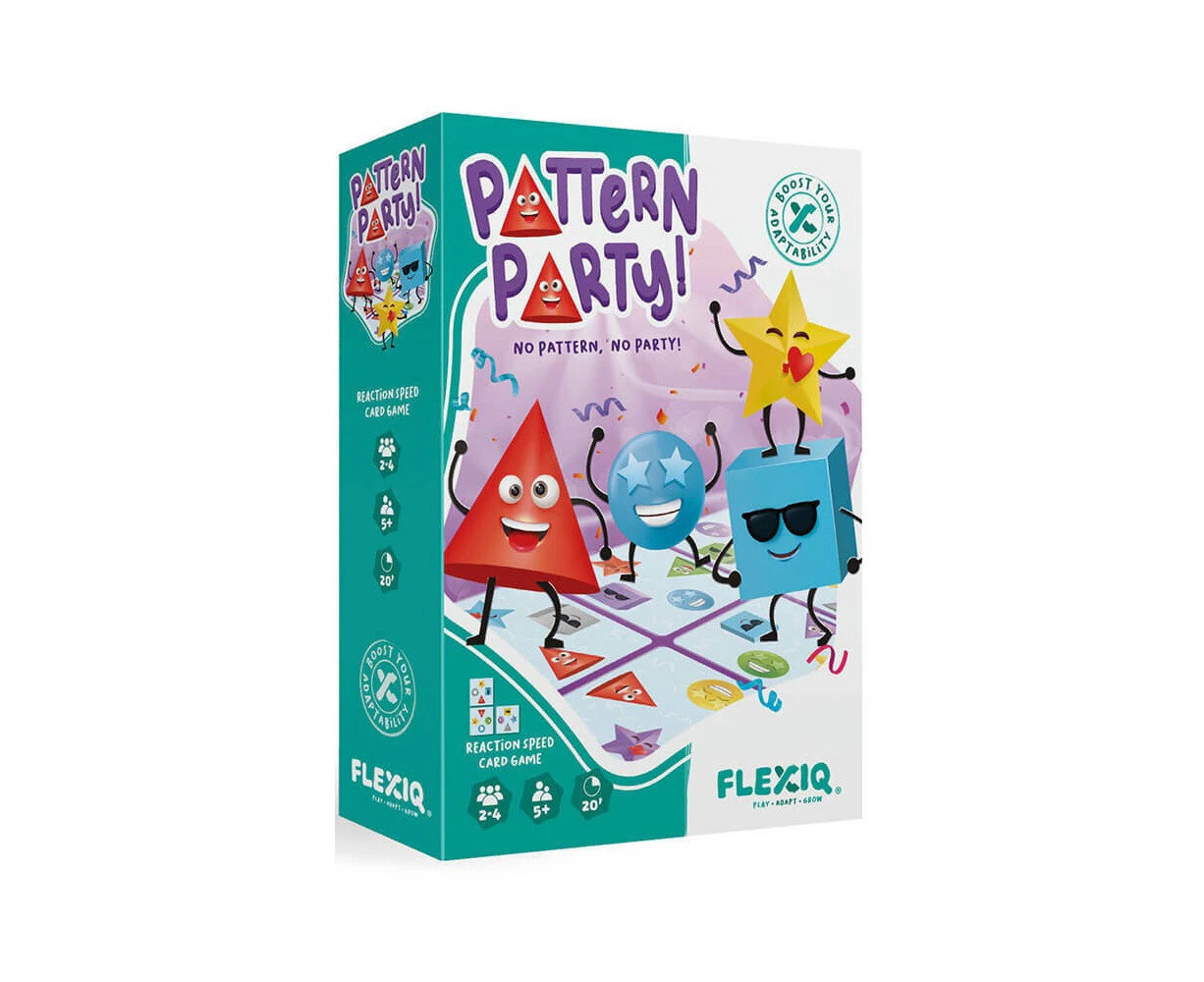 Flexiq Pattern Party Reaction Speed Card Game Kids/Family 2-4 Players Set 5y+