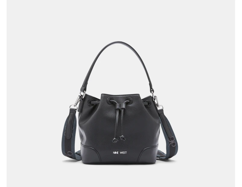 Nine West Ellis Mini Bucket Crossbody Bag - Black