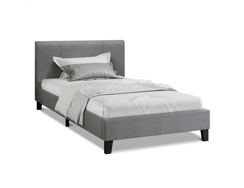 ALFORDSON Bed Frame King Single Size Mattress Base Fabric Grey