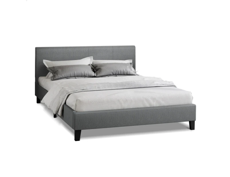 ALFORDSON Bed Frame Queen Size Mattress Base Fabric Grey