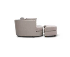 VI Orlando Fabric Upholstered Ottoman