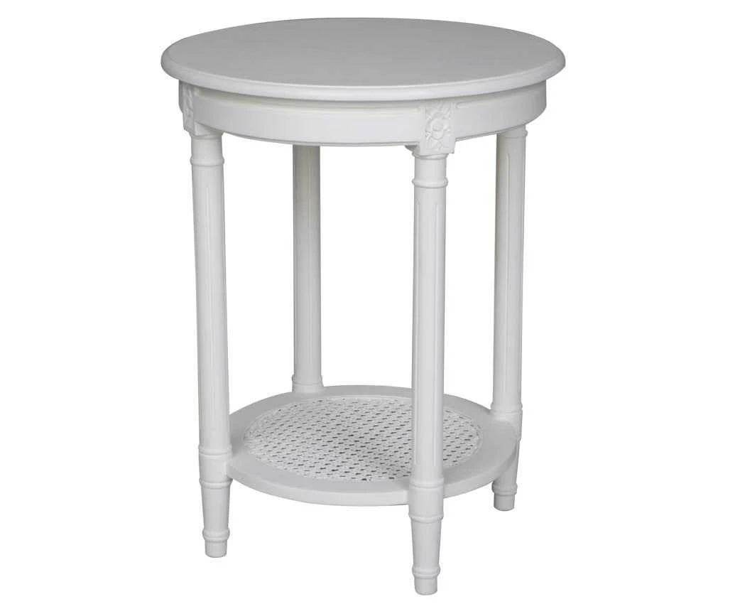 DA Polo Occasional Round Table White