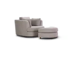 VI Orlando Fabric Upholstered Ottoman