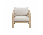 CR Sycamore Solid Timber Outdoor Armchair with Cushion