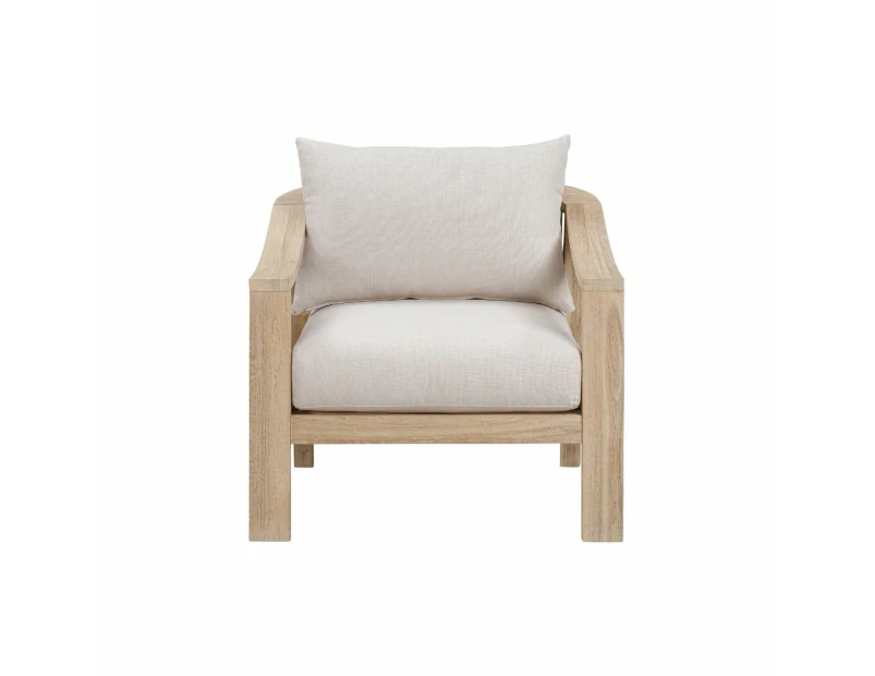 CR Sycamore Solid Timber Outdoor Armchair with Cushion