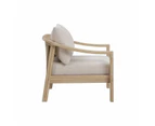 CR Sycamore Solid Timber Outdoor Armchair with Cushion