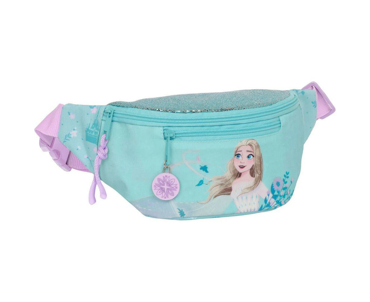 Frozen Children's Light Blue Polyester Belt Pouch Hello Spring Model 23 X 12 X 9 Cm