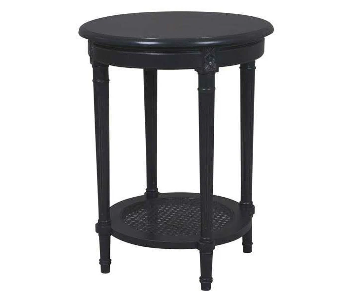 DA Polo Occasional Round Table Black