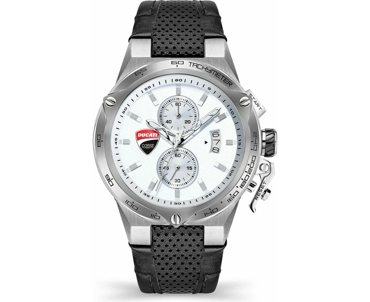 Ducati Men's Dtwgc2019104 Quartz Wristwatch In Grey And Black Ø 45 Mm