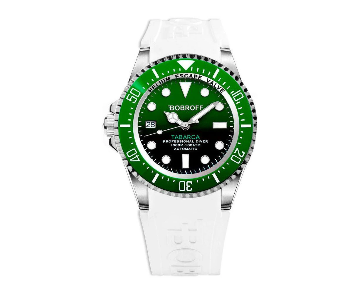 Bobroff Bf0002ibv Bfstb Men's Stainless Steel Automatic Watch, Green Dial, Ø 42mm