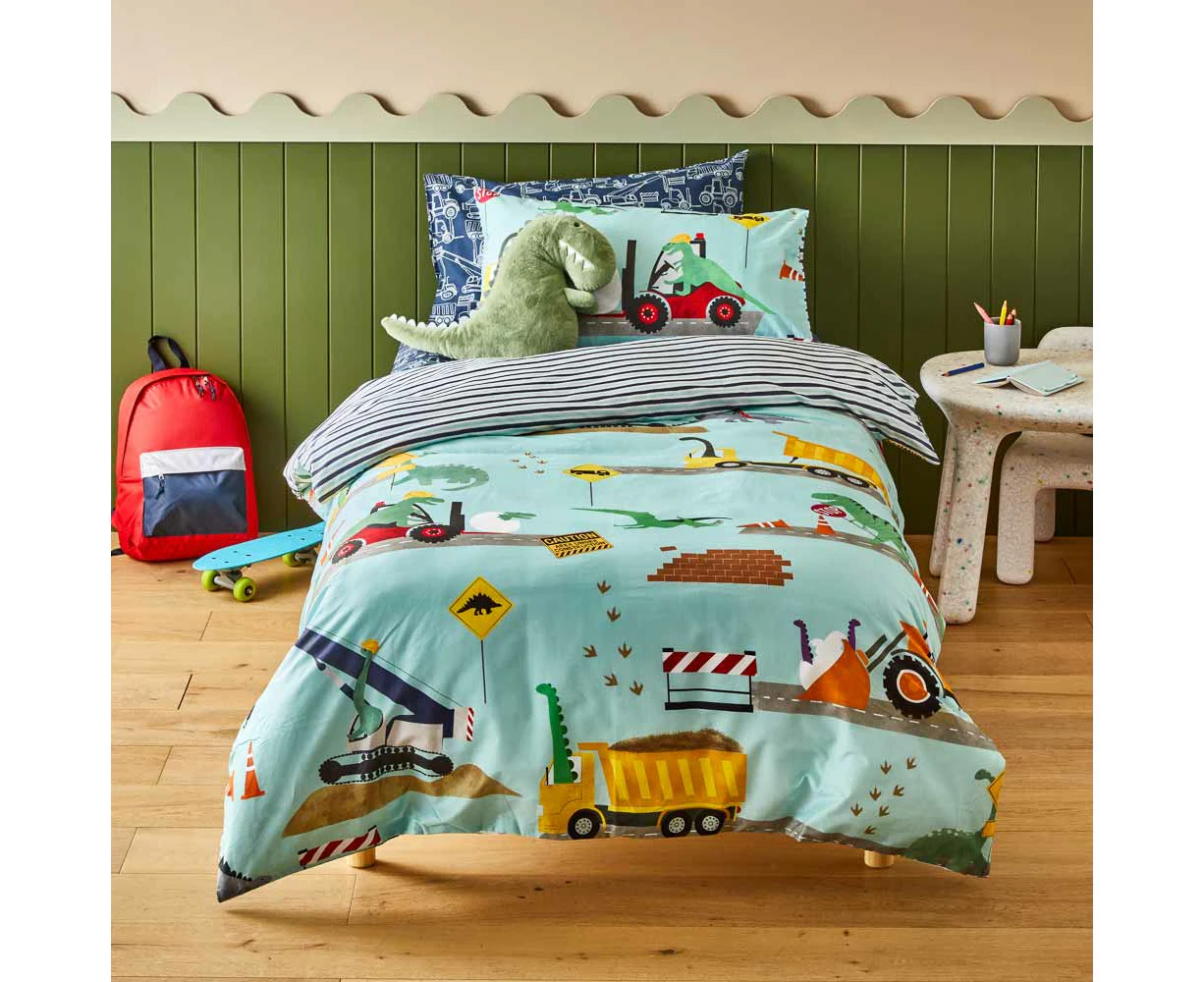 MyHouse - Kids MyHouse Kids Quilt Cover Set Dino Builders - Single