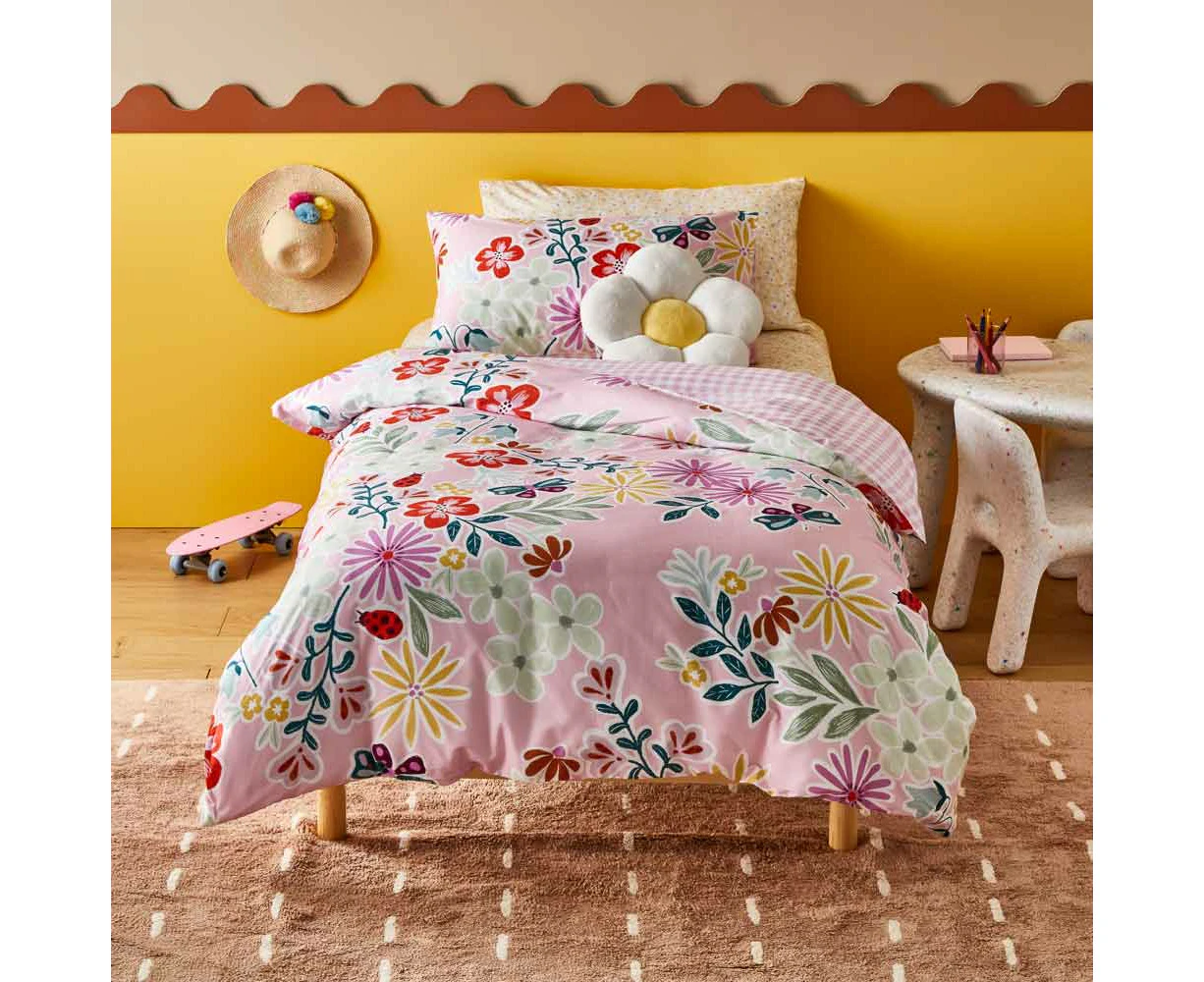 MyHouse - Kids MyHouse Kids Quilt Cover Set Daisy Fields - Double