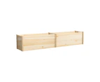 Livsip Garden Bed 240x45x45cm Raised Wooden Planter Box Container Growing Plant