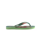 Havaianas Girls' Princess Slim Thongs - Citronella