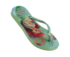 Havaianas Girls' Princess Slim Thongs - Citronella