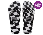 Havaianas Men's Top Distorted Thongs - Black/White Check