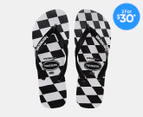 Havaianas Men's Top Distorted Thongs - Black/White Check