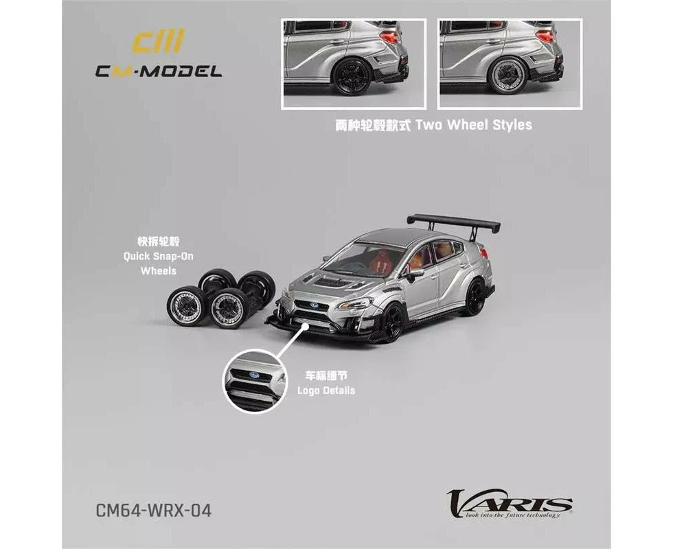 CM Model Subaru VAB WRX STI&S4 Wide Body Kit Silver