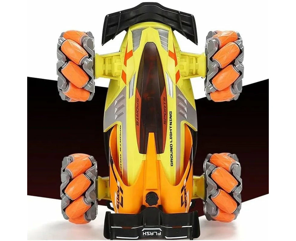 Stunt Drift Car 360 Rotation Rc Somatosensory Watch Control High Speed 1:16 Rc Car With Handle Upgraded Version Green