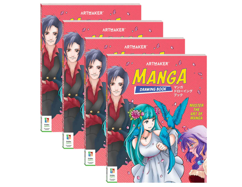 4x Art Maker Manga Drawing Book Art/Craft Activity Book Craft Entertainment