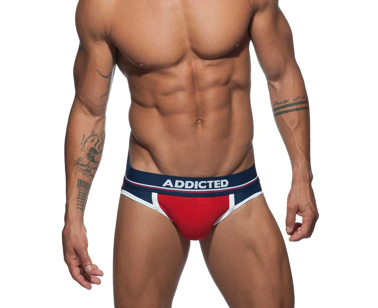 Addicted Push Up Sport Jock AD744 Red