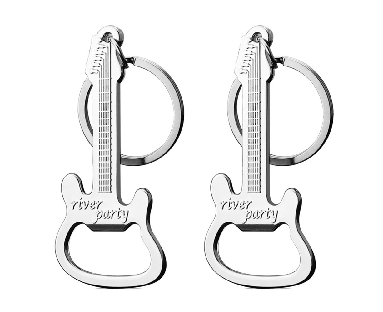 2 Pieces Guitar Bottle Opener Creative Music Beer Bottle Opener for Music Guitar Lovers