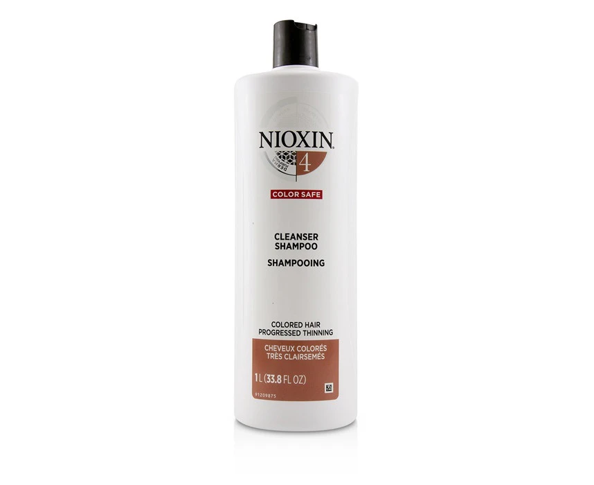 Nioxin Derma Purifying System 4 Cleanser Shampoo (Colored Hair, Progressed Thinning, Color Safe) 1000ml/33.8oz